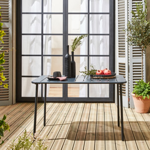 Table de jardin métal 4 places AMÉLIA