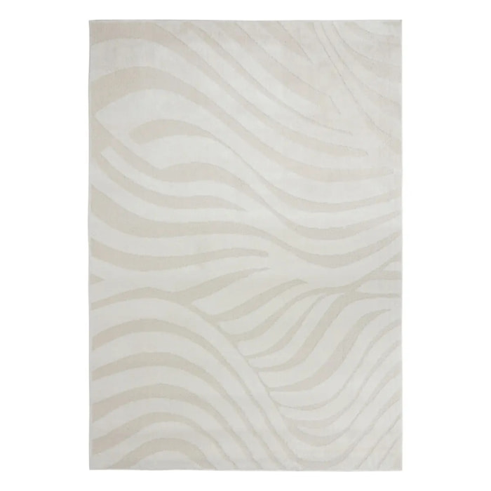 Tapis effet laine Anoai blanc 150x100cm
