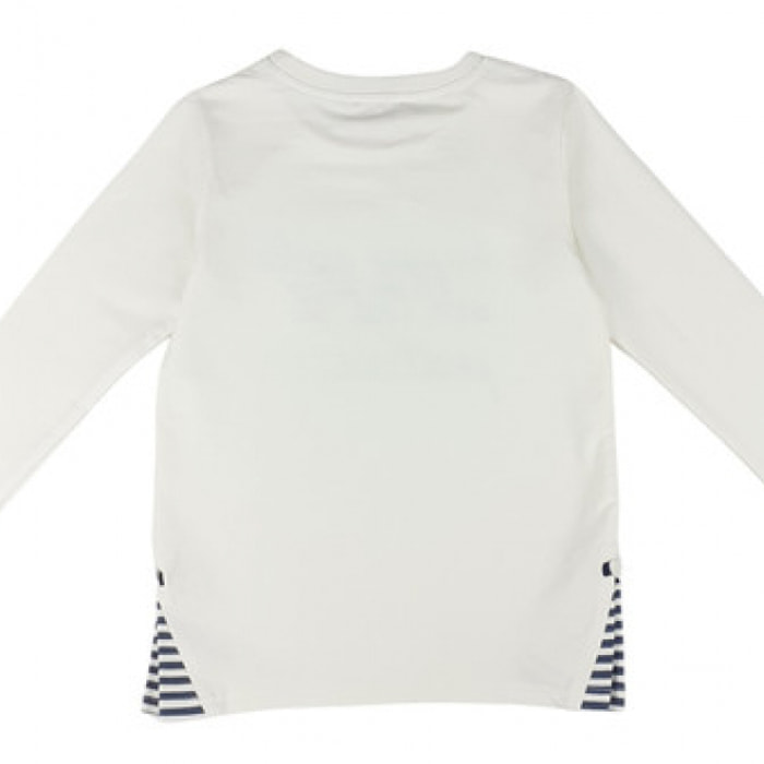 TSHIRT ML LATTE E INSERTI RIGHATY HAPPY GIRLS