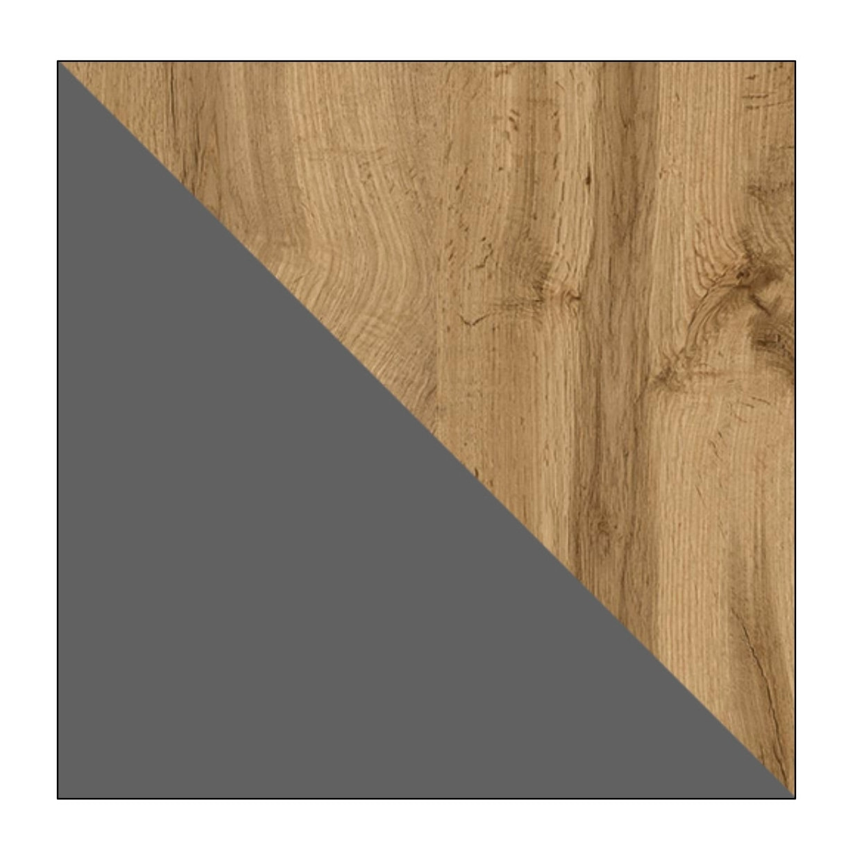 Pitt - meuble TV - 160 cm - style industriel - Bois / Gris