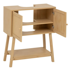 Meuble sous-lavabo Cane marron