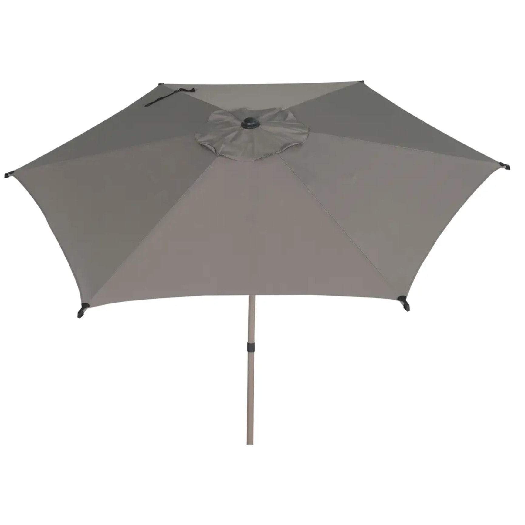 Parasol droit rond inclinable Soya 2,7m café