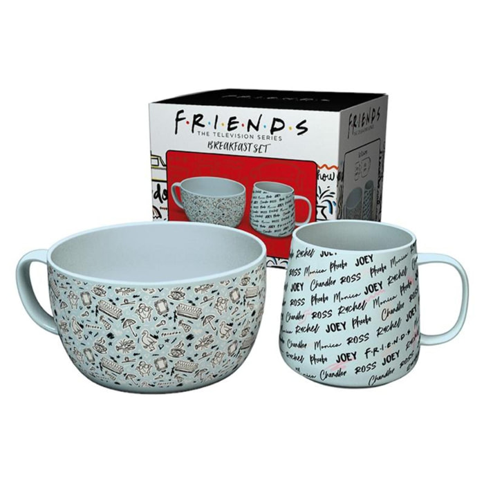 Friends - Set Colazione Tazza + Ciotola - Doodle