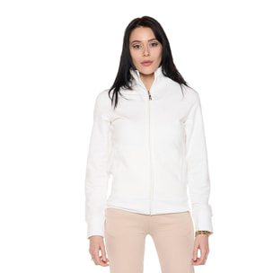 Sudadera de invierno de mujer con cuello y cremallera completa 'Never Without'