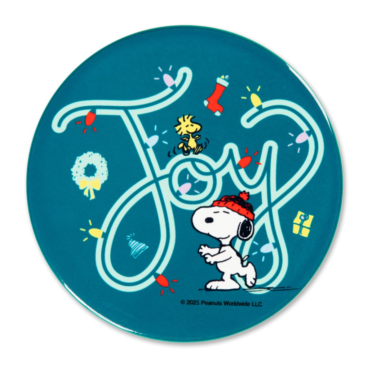 Set 6 Sottobicchieri Excelsa - Peanuts Shiny And Bright, Dolomite Multicolore con Parte Inferiore in Sughero