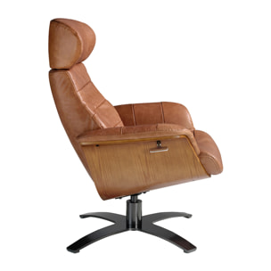 Sillón Angel Cerda de piel de vacuno 80x84x108cm