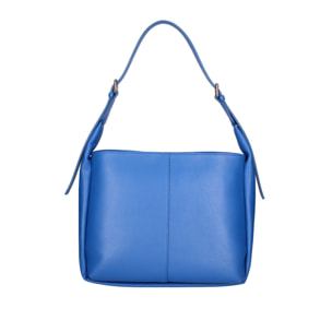 Borsa a spalla da donna - Modello False - Misto pelle e tessuto - 31.0 x 26.0 x 14.0 cm