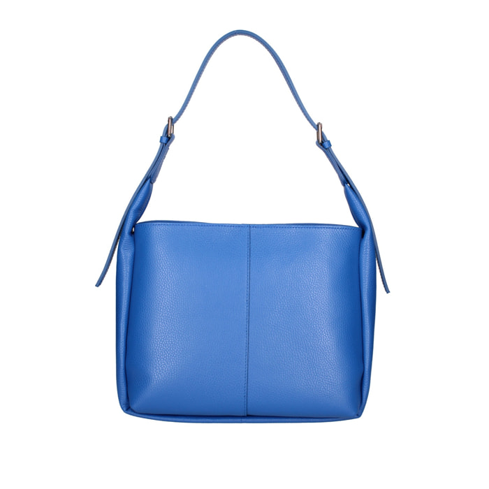 Borsa a spalla da donna - Modello False - Misto pelle e tessuto - 31.0 x 26.0 x 14.0 cm
