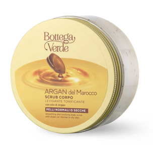 Argan del Marocco - Exfoliante corporal - alisador y tonificante - con aceite de Argán (200 ml) - pieles normales o secas