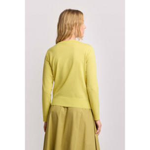 Kocca - Maglia minimal con scollo a V Donna, Tinta unita, Scollo a V