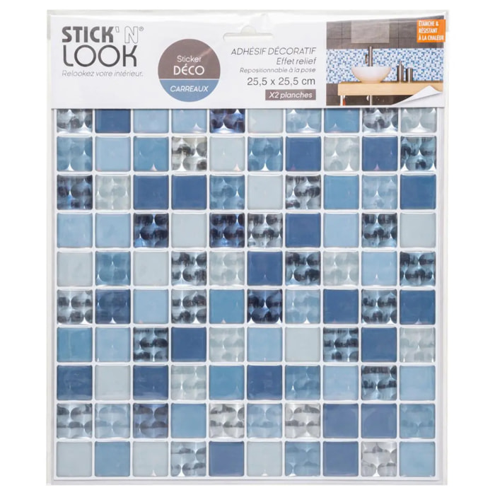 Lot de 2 stickers carrelages eye