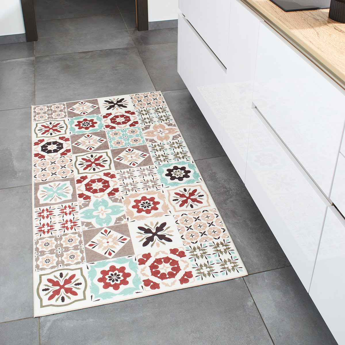 AZULEJO - Tapis carreaux de ciment multicolore
