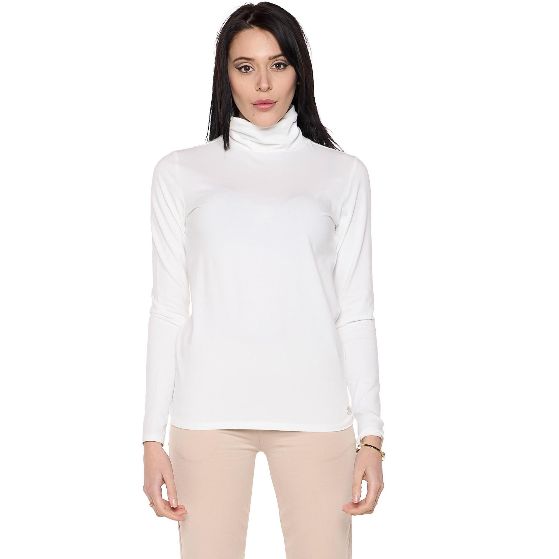 Camiseta de manga larga con cuello alto para mujer 'Never Without'