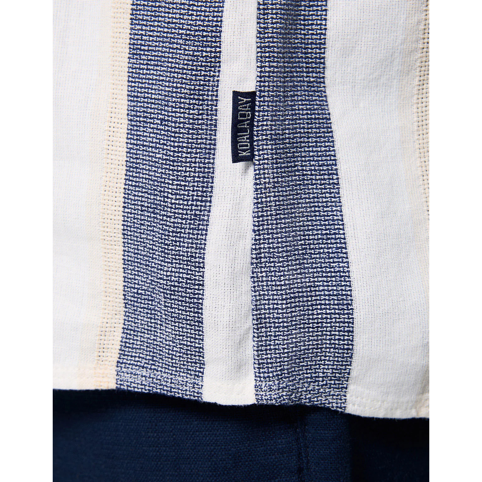 Camisa Manga Corta Rayas Azul - Hana