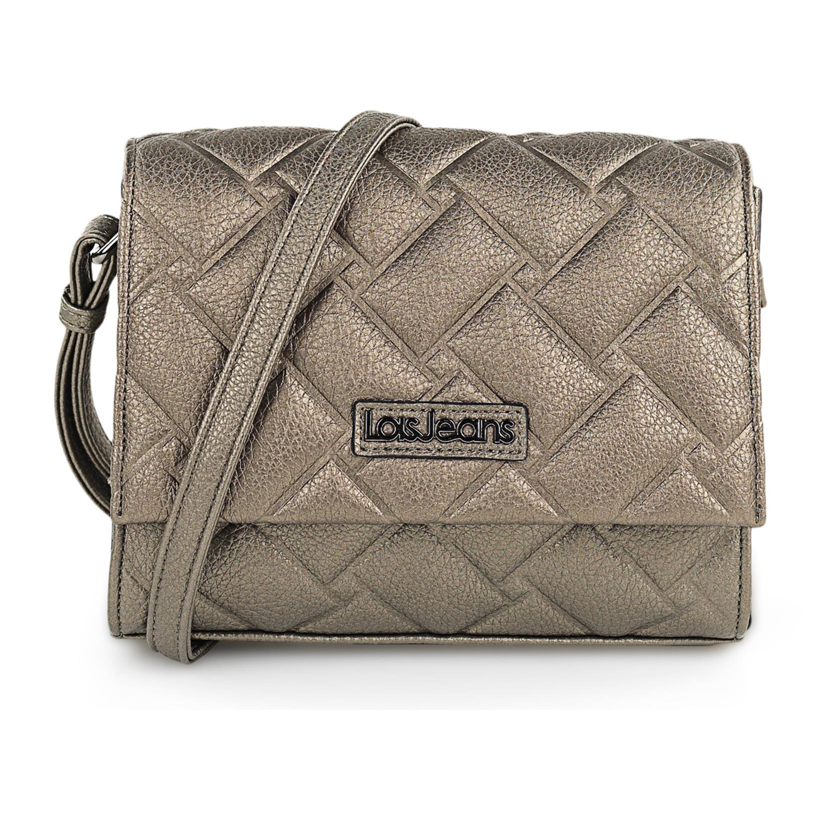 Bolso Bandolera Mujer Sint/Pu Lois Dewey Plata Oscuro