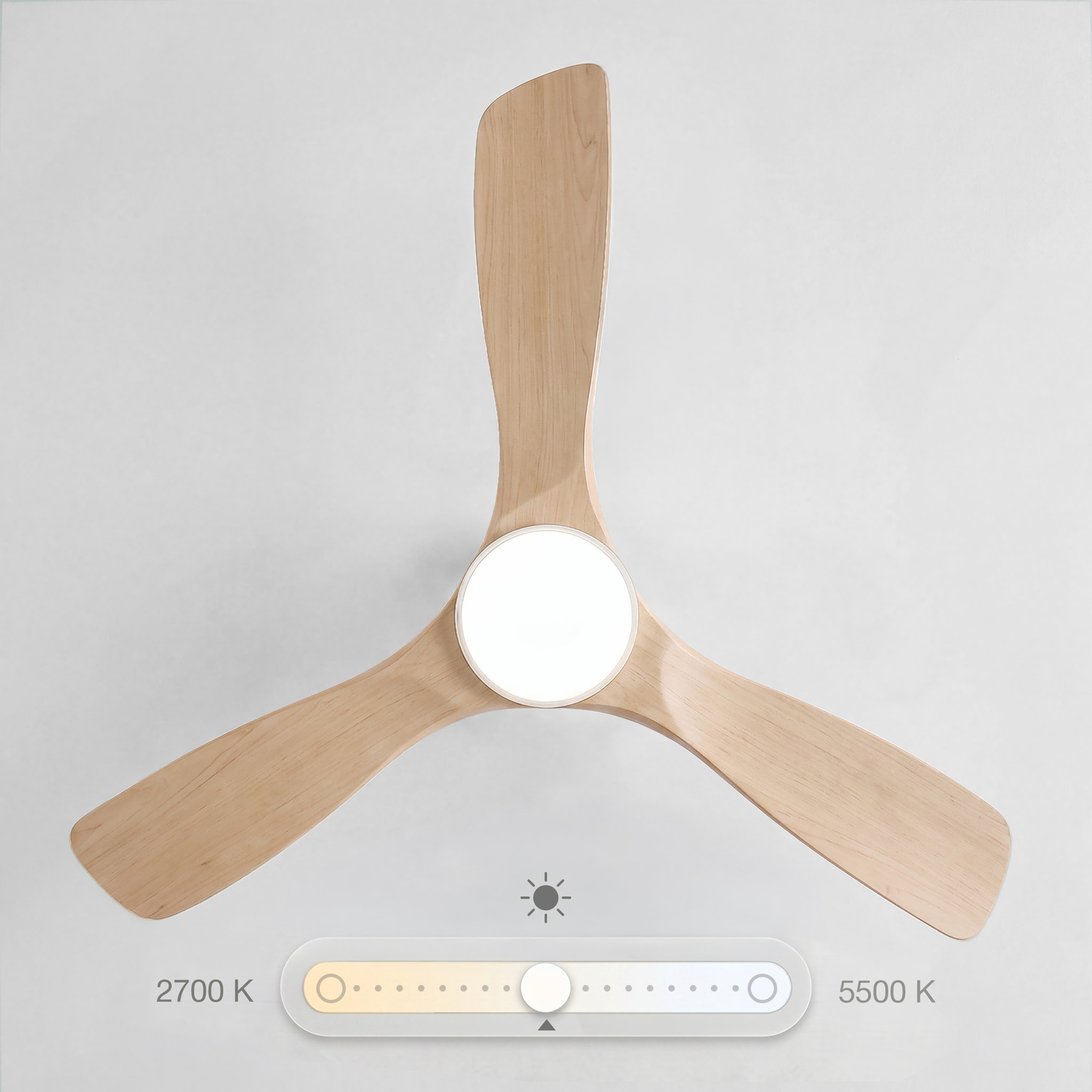 Ventilador de techo FLOW22 con luz LED y mando a distancia