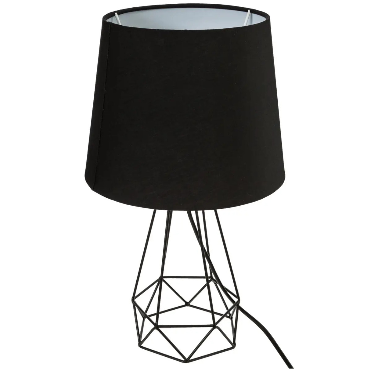 Lampe filaire "Moca" métal noir H35cm