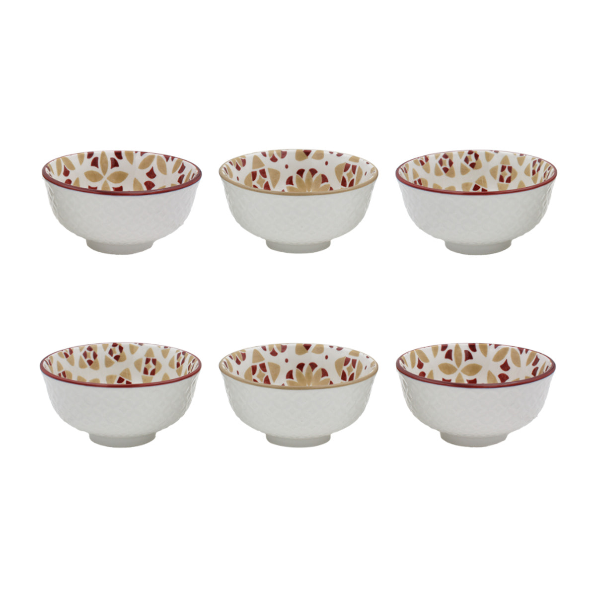 Lot de 6 petits bols, SABELA