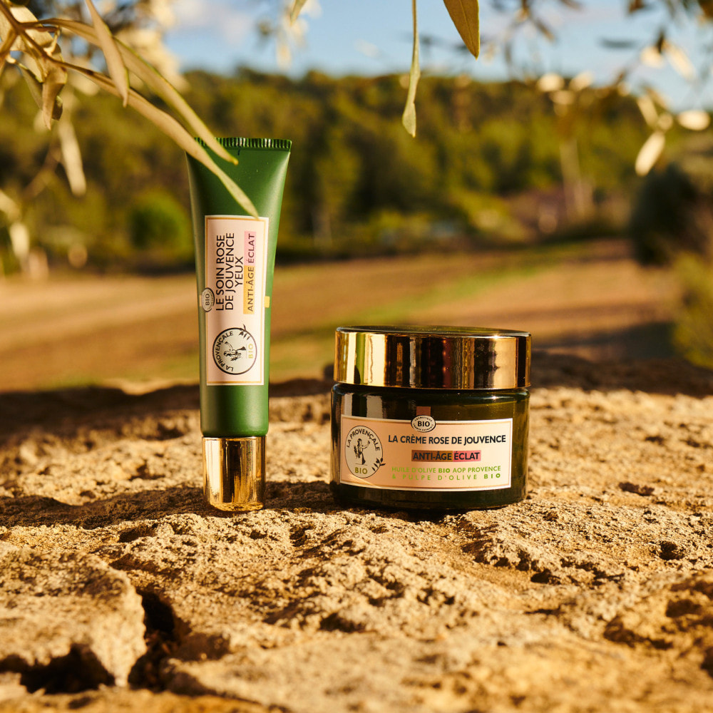 La Provençale Peptide-Eclat - Soin Yeux Rose Booster d'Eclat Anti-fatigue - Olive violette - Peptides & Pigments lumineux - 15ml