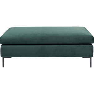 Pouf Gianna velours vert Kare Design