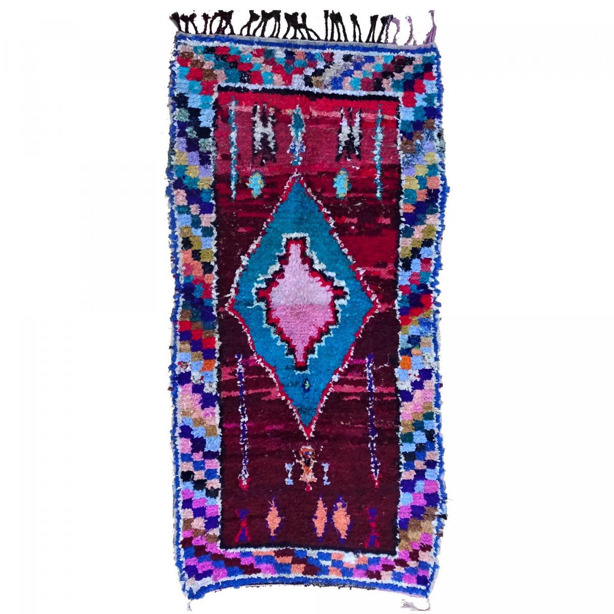 Authentique tapis berbère fait main en tissu recyclé BERU