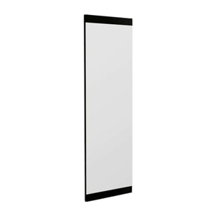 Specchio Dprenn, Specchiera, Articolo d'arredo a muro, Decorazione con specchio, 40x2h120 cm, Nero