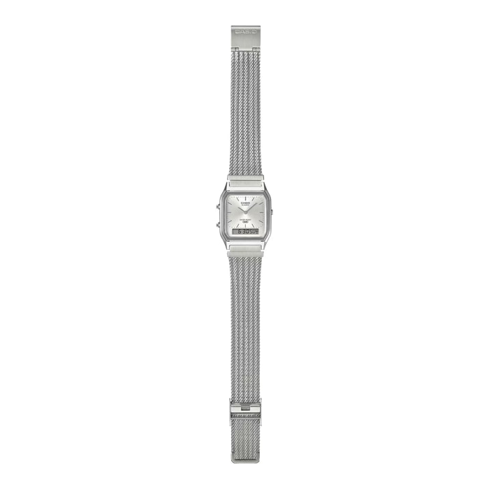 Reloj Casio AQ-230EM-7A Unisex Analogico/digital Cuarzo con Correa de Acero inoxidable