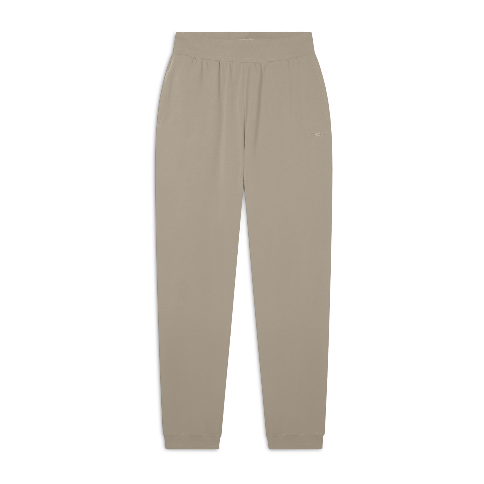 Pantaloni joggers in jersey con elastico logato scopribile