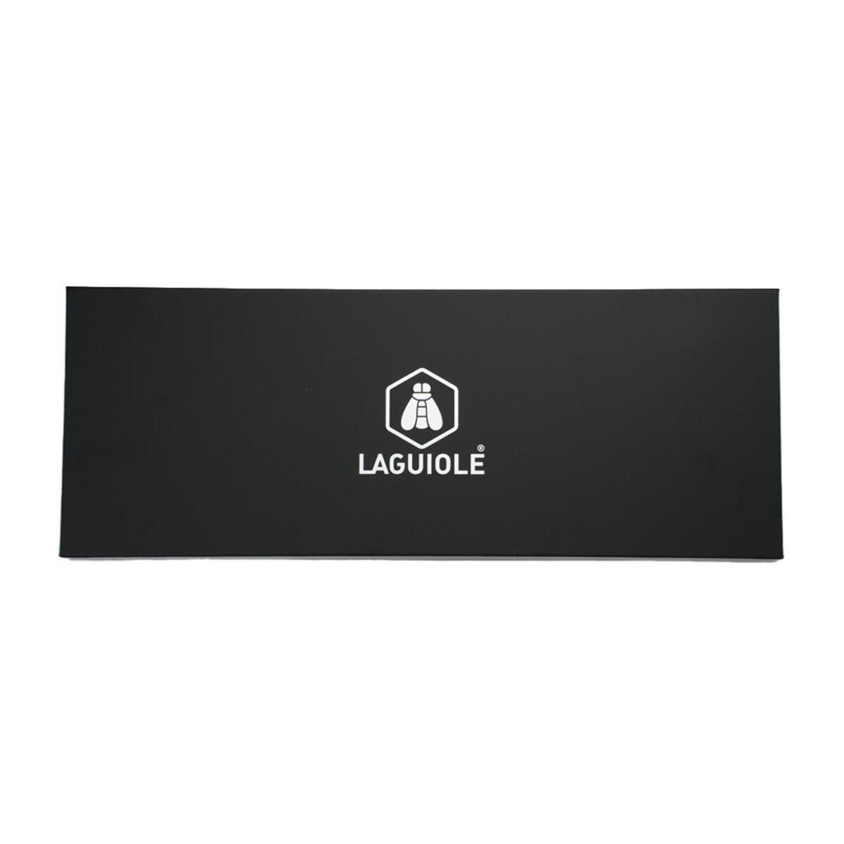 Couteau de chef noir damas 34cm avec étui - "Core"