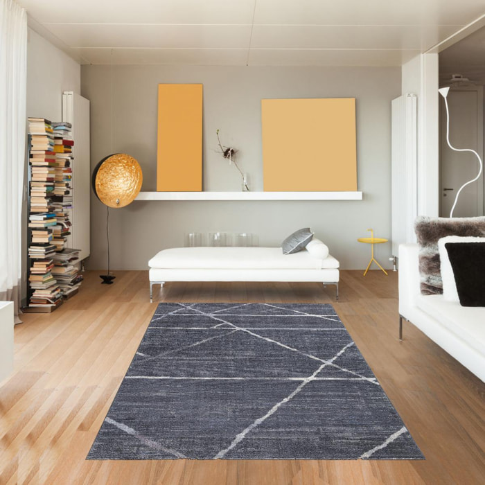 Tapis salon et chambre tissé motif géométrique SOCO