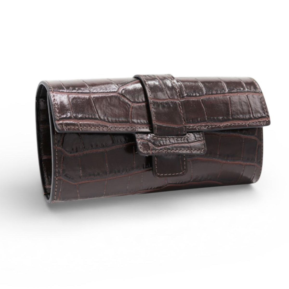 Cartera Cheval Firenze Dean Croc Marrón Oscuro