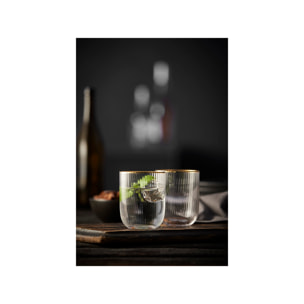 Set de 4 verres Palermo Gold 35 cl