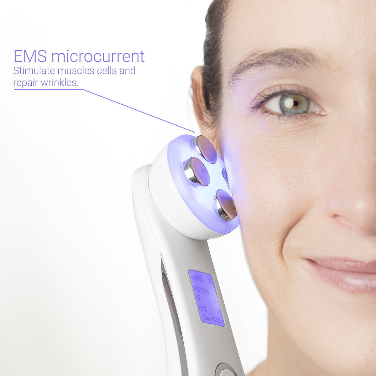 Massaggiatore Viso con Radiofrequenza, Fototerapia ed Elettrostimolazione Wace InnovaGoods