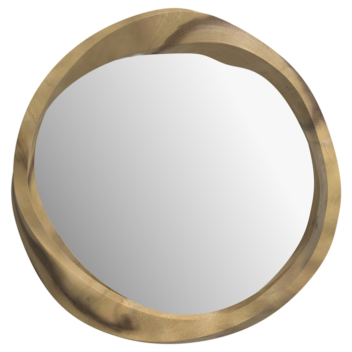 Miroir Yong en bois clair de suar D53 cm