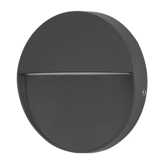 FORLIGHT Nod Round - Foco LED Exterior IP65 de Superficie para Pared. Lámpara de Pared para Señalizar Caminos | Escaleras y Rod