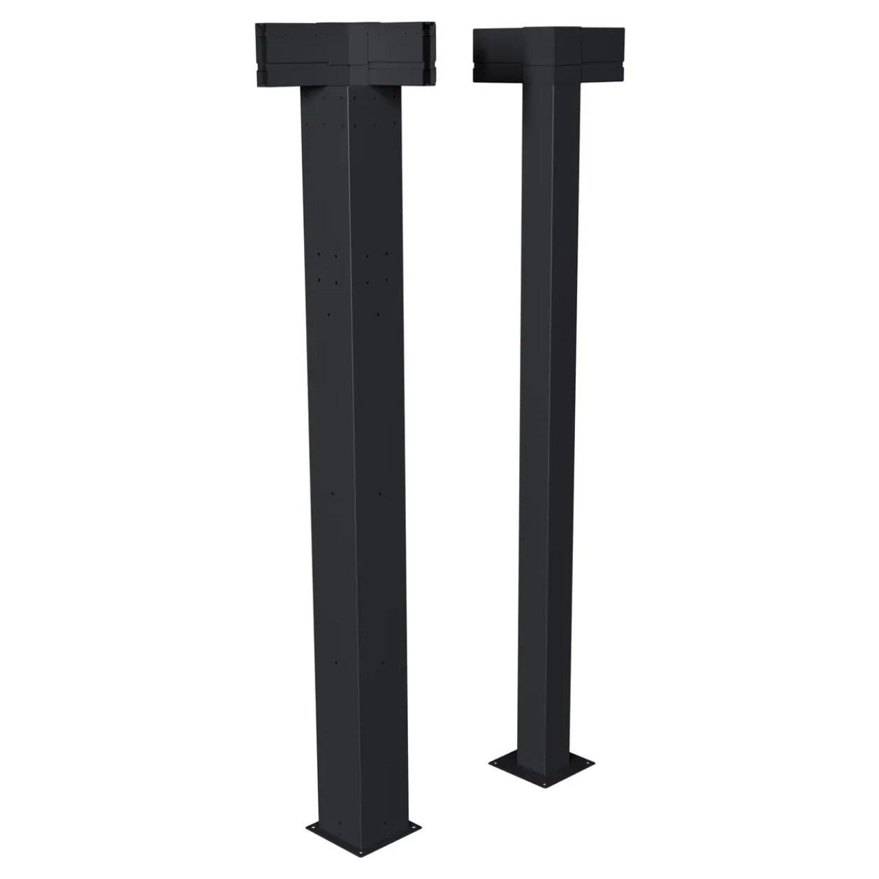 Kit de 2 poteaux d'angle pour pergola bioclimatique "Majaé" 3,6x3,6m