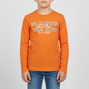 T-shirt maniche lunghe con ricamo logo