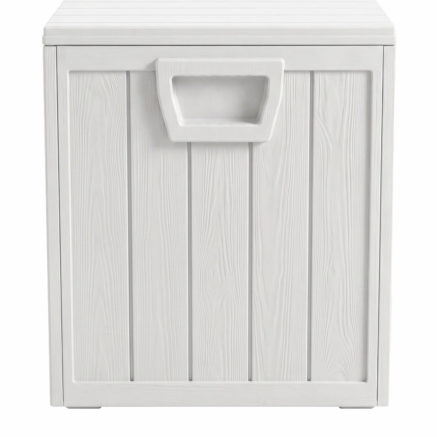 Neo 75 - Baule Portaoggetti da Giardino 110x46x53 cm 285 lt Contenitore Lucchettabile in Resina Bianco