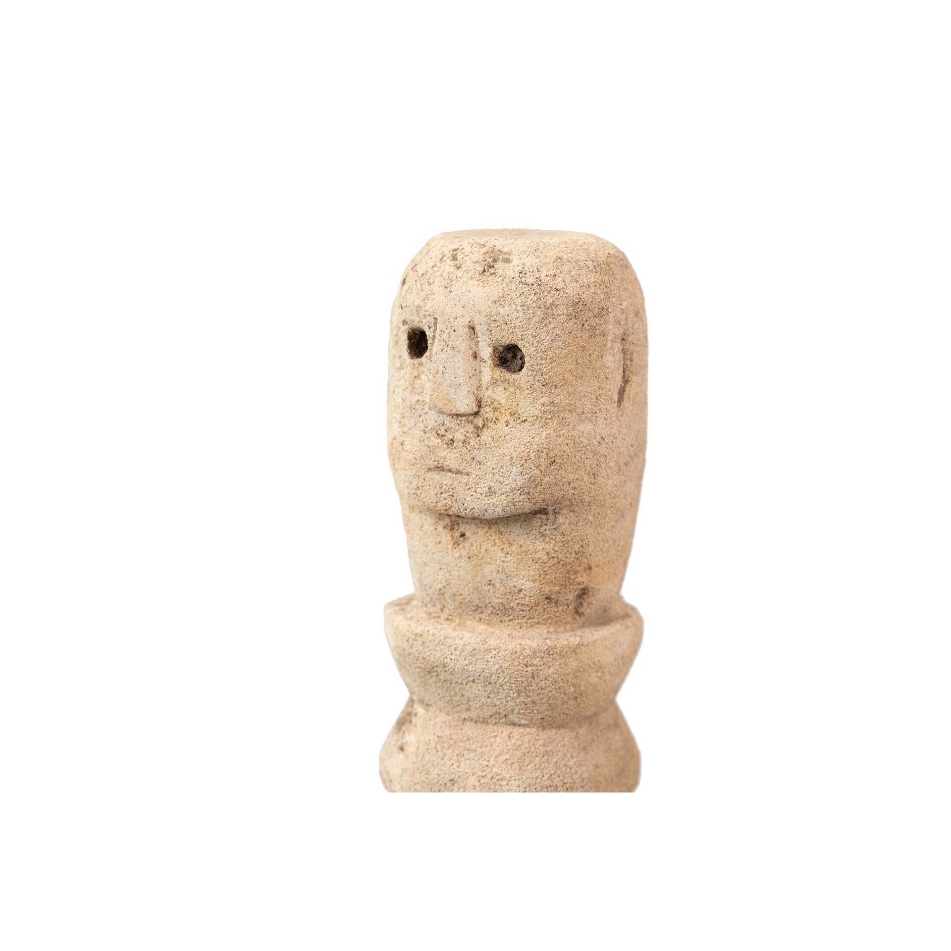 Set 3 Figuras Decorativas Beige 7x7x35, 7x7x40, 7x7x45 Cm