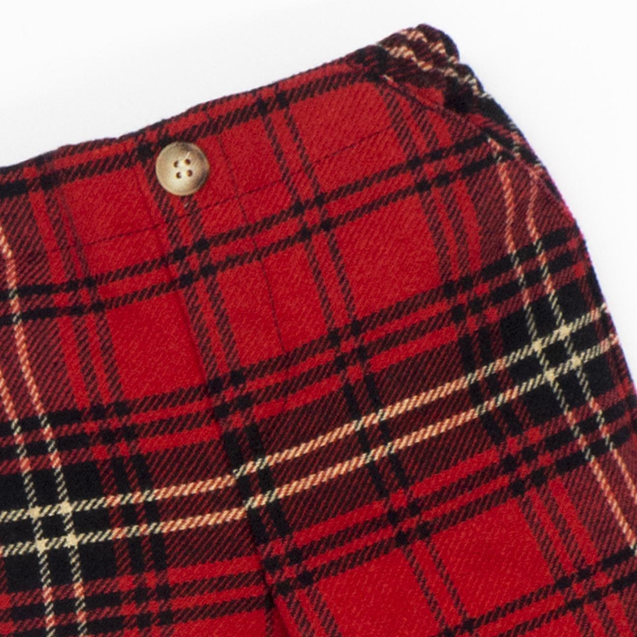 Pantalón cuadros rojo