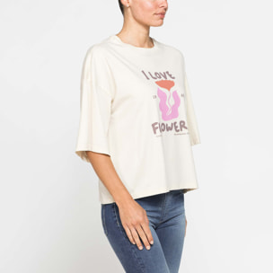 T-SHIRT OVERSIZE CON STAMPA