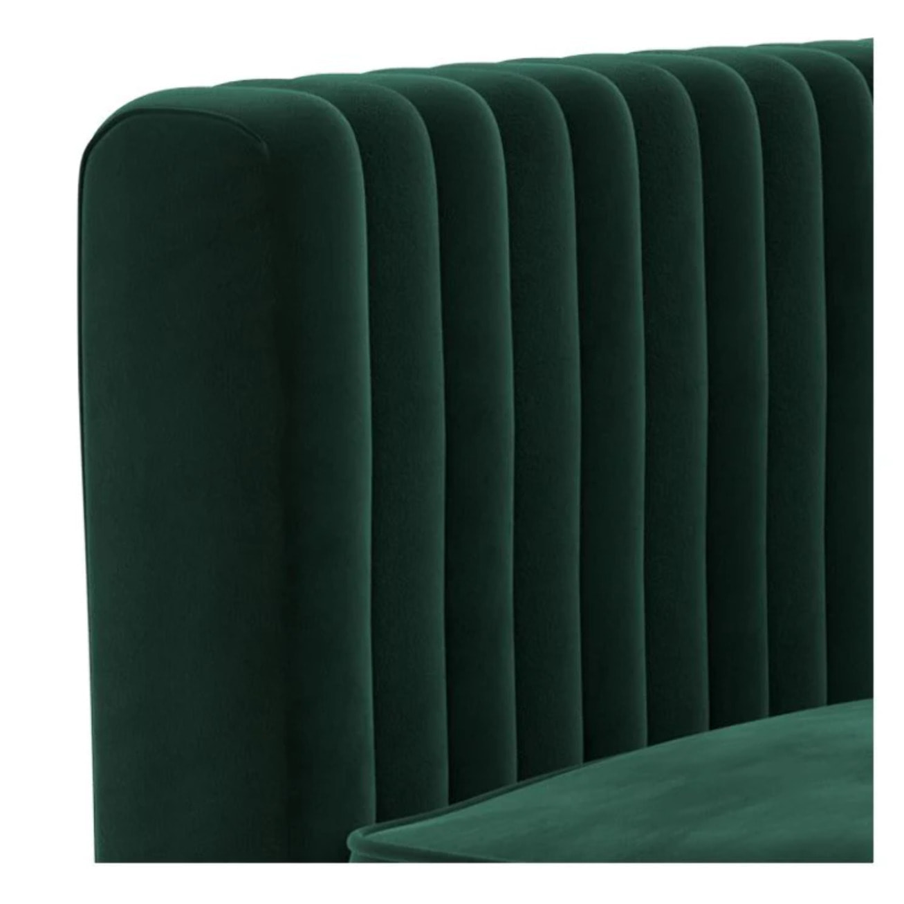 Fauteuil en velours vert foncé - Gatsby