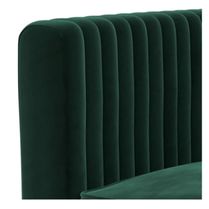 Fauteuil en velours vert foncé - Gatsby