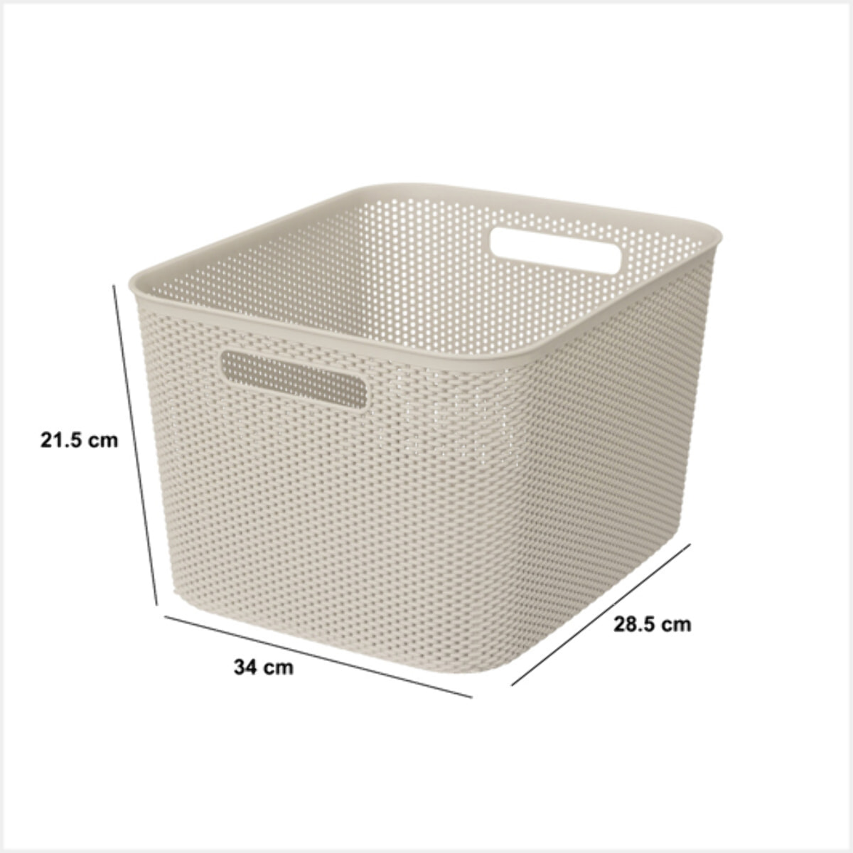 Panier en crochet Crochy 19L lin