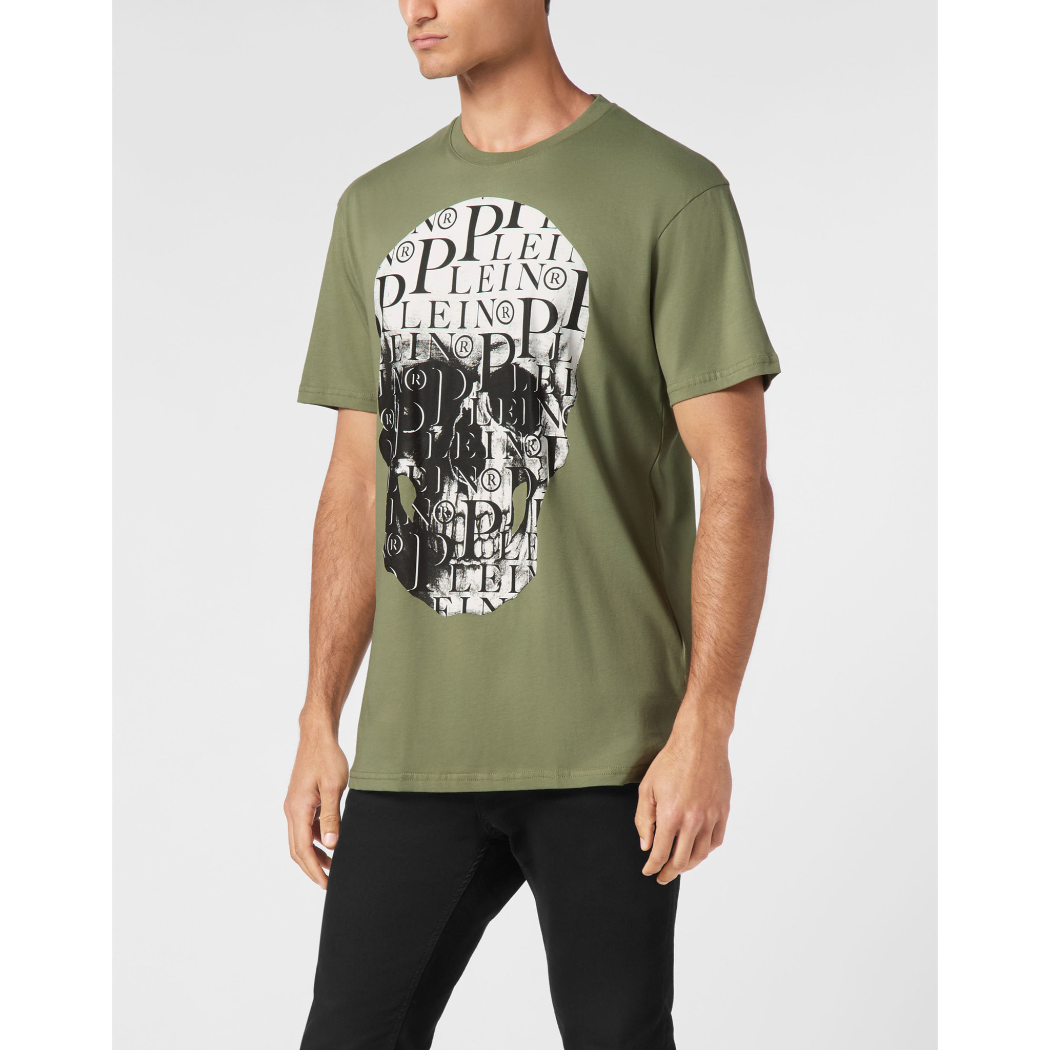 PHILIPP PLEIN T-Shirt Round Neck SKULL