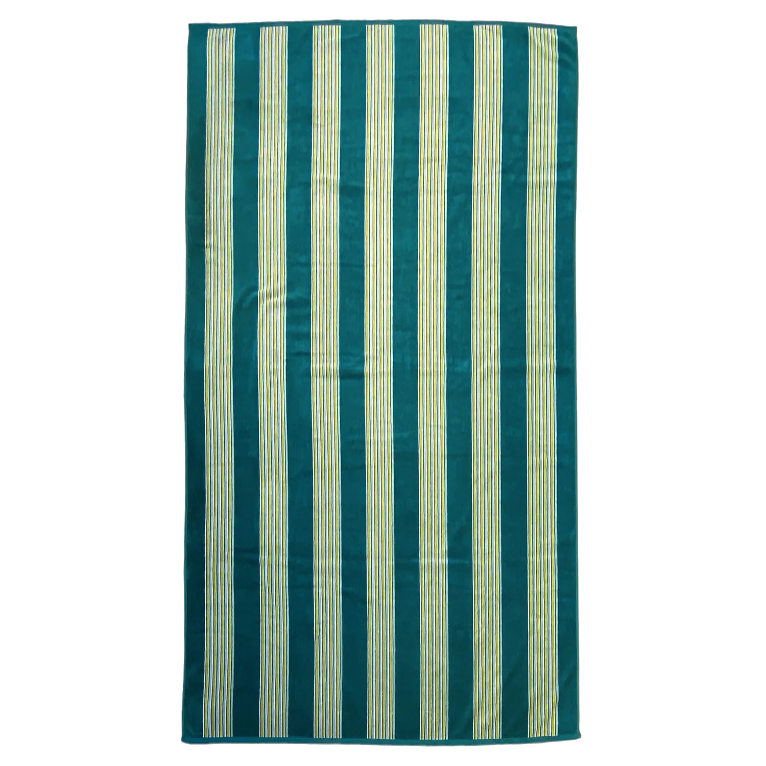Serviette de plage éponge velours Jacquard - Milonga Lake - 90x170cm - 400g/m²
