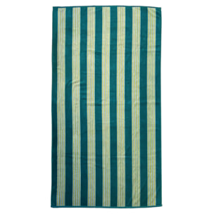 Serviette de plage éponge velours Jacquard - Milonga Lake - 90x170cm - 400g/m²