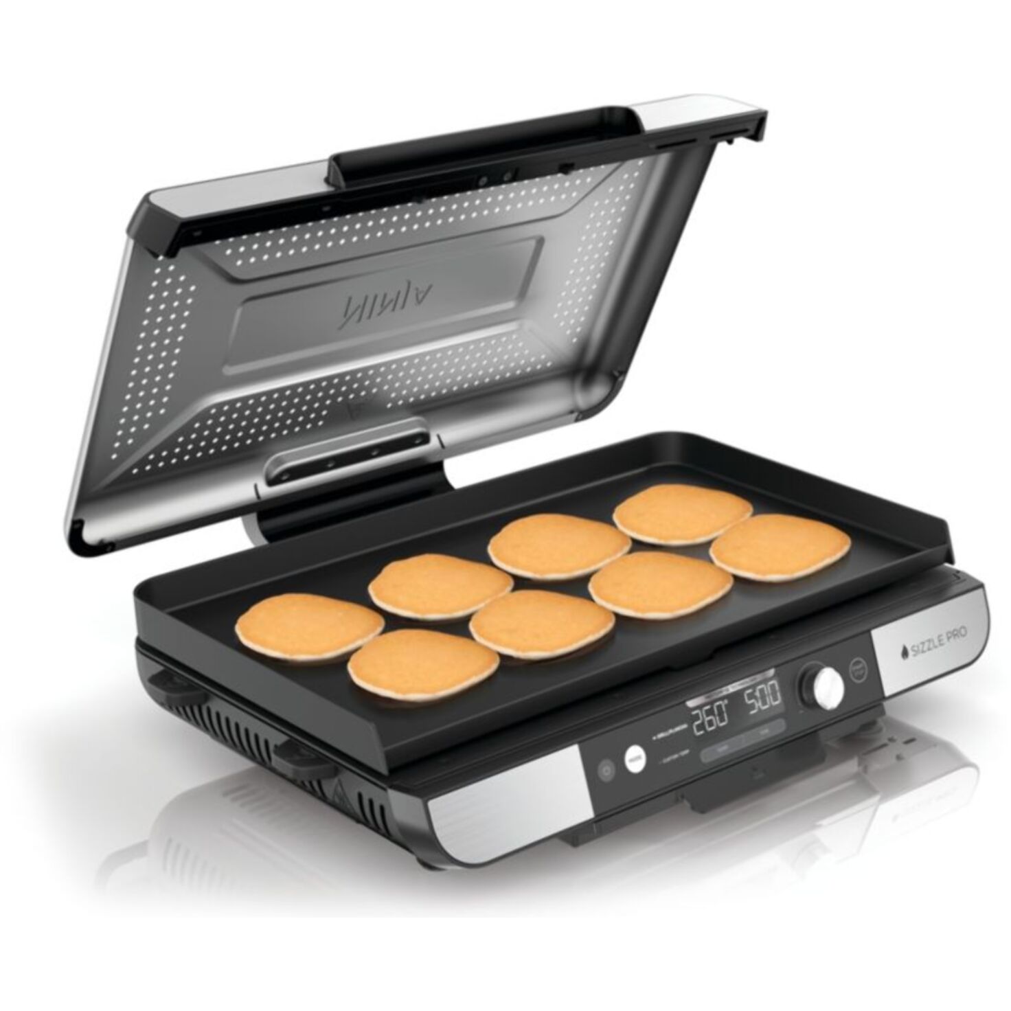 Plancha électrique NINJA GX101EU gris grill/plancha intérieurXL à poser, 47x24.7 cm