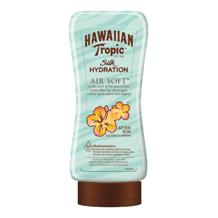 Pack de 2 - Hawaiian Tropic - Après-soleil hydratant - Noix de coco & papaye - 180 ml