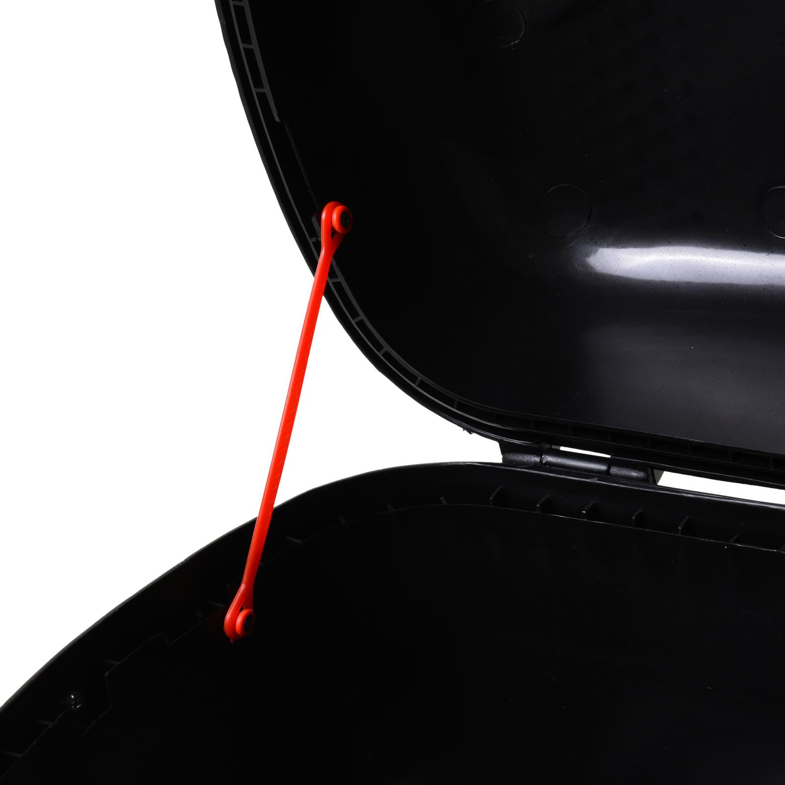 Universal Baúl de Moto Maleta de 43 L para 2 Cascos Medios con Dos Llaves Negro